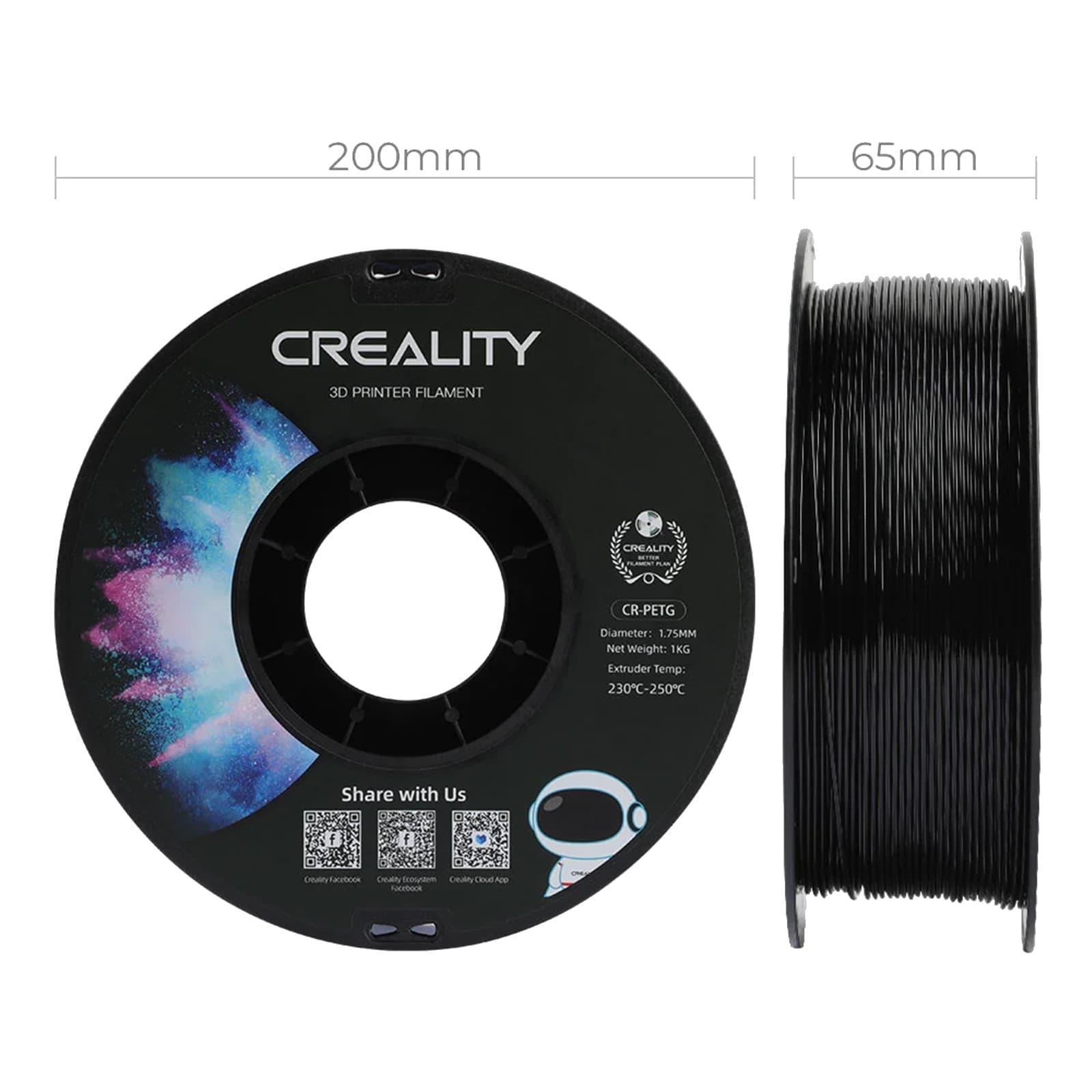 Creality PETG Black Filament 1kg