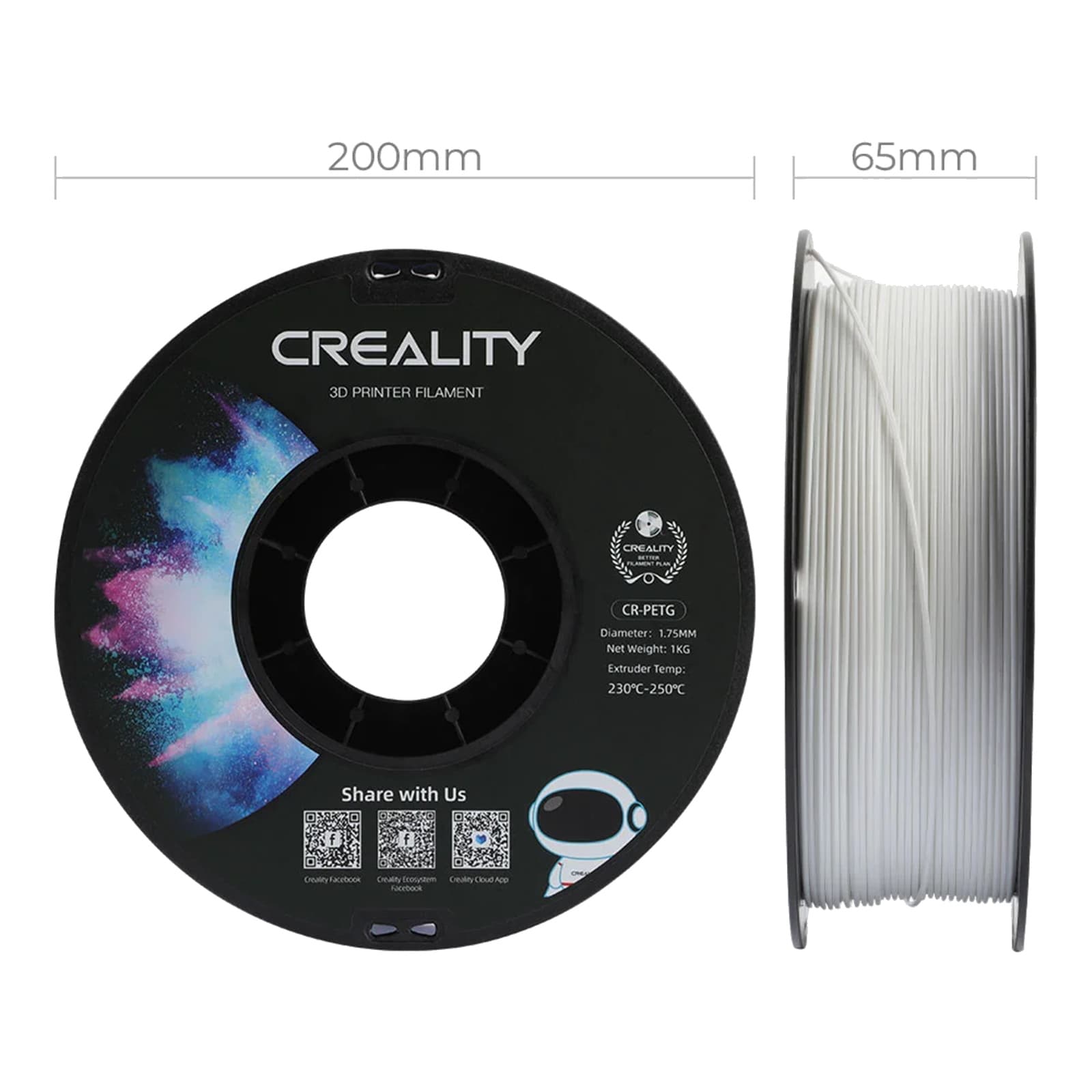 Creality PETG White Filament 1kg